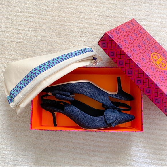 NWT Tory Burch Rosalind sling pumps - Picture 3 of 16